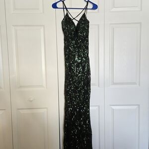 Windsor Dark Green Sequin Dress
